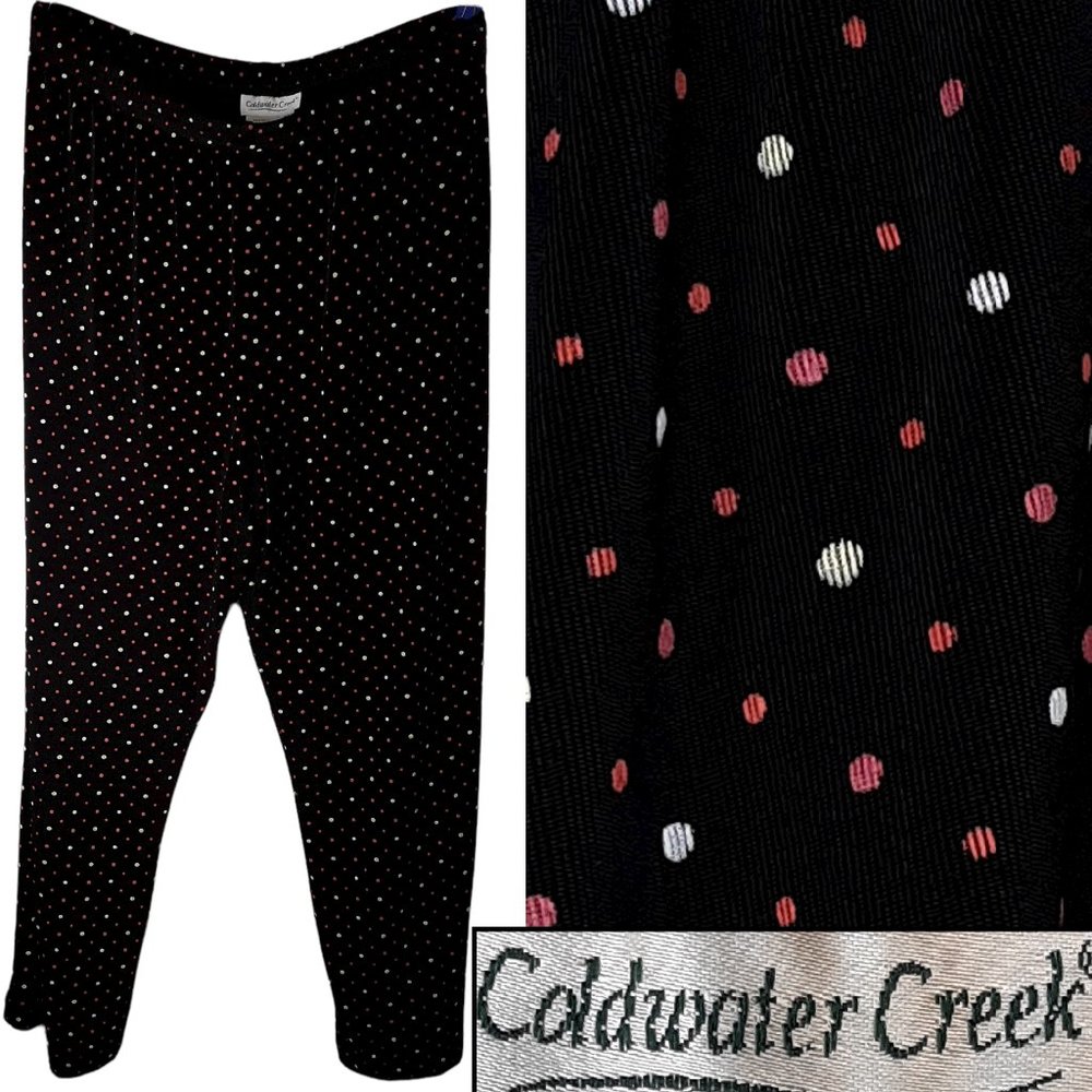 Slinky polka dot capris